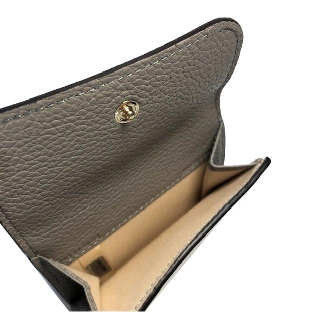 Chloe（クロエ） アルファベット 三つ折り ミニ財布 カシミアグレー