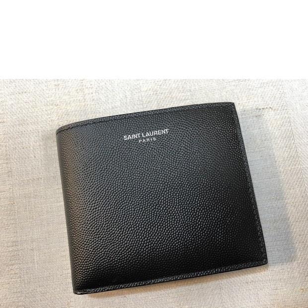 SAINT LAURENT サンローラン 二つ折り 財布 コインポケット付き　396303BTY0N1000の画像