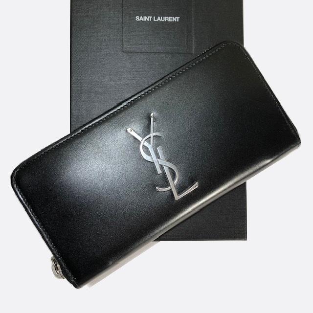SAINT LAURENT サンローラン YSL モノグラム ラウンド 長財布