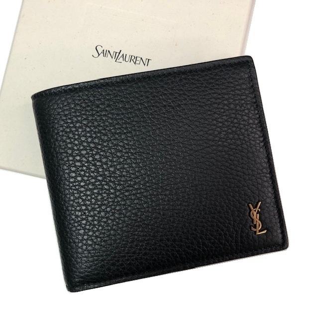 SAINT LAURENT サンローラン  二つ折り 財布　847954 AAET9 1000の画像