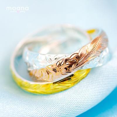 ハワイアンジュエリー リング シルバー 3連リング 刻印無料 送料無料