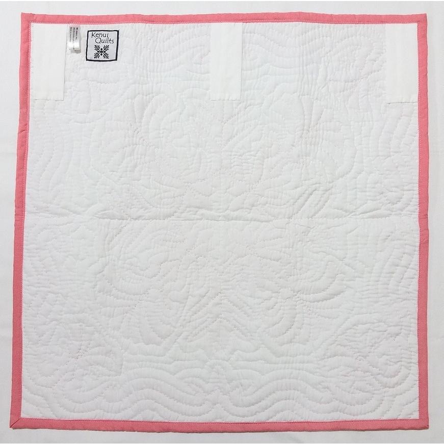 ハワイアンキルトタペストリー/壁掛け/ピンクレフア : Moana Pua