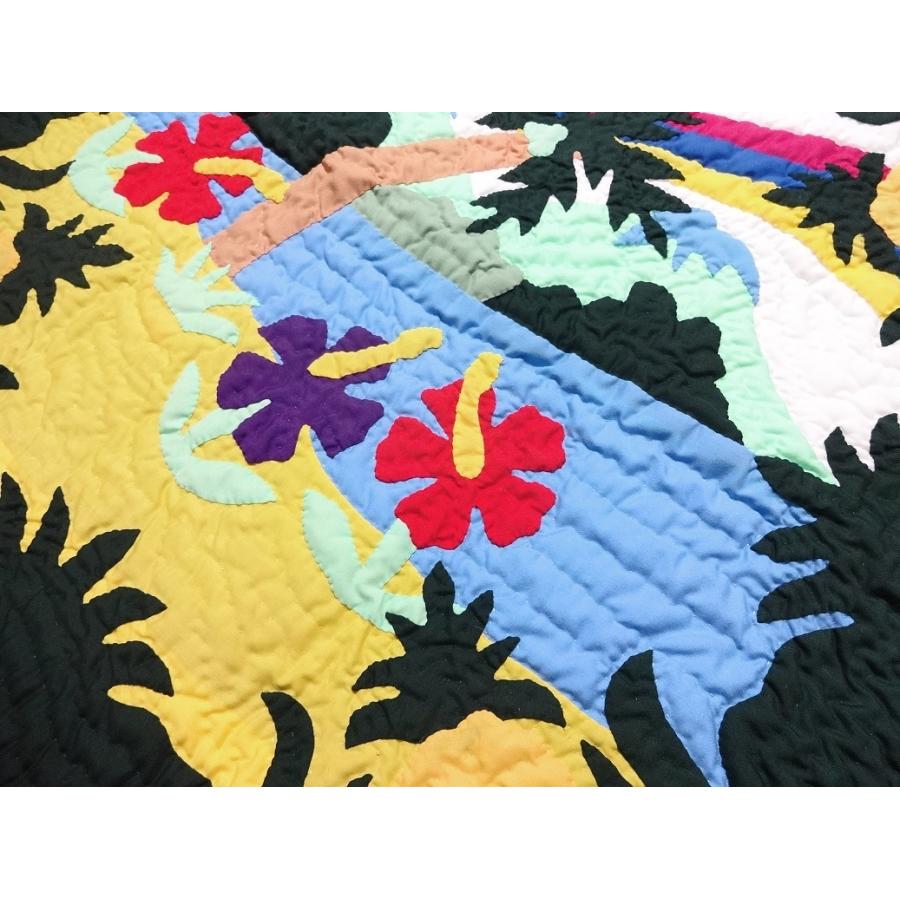 ハワイアンキルトタペストリー/壁掛け/レインボーパラダイス : Moana