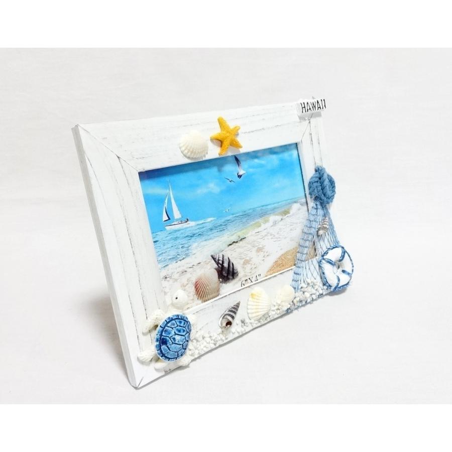 訳アリSALE品・送料無料】ハワイアン・マリンフォトフレーム（写真立て