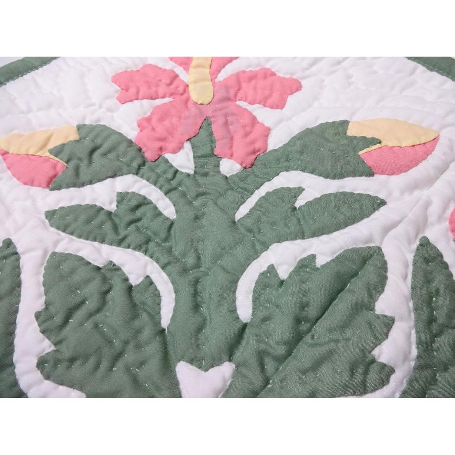 メール便・送料無料】ハワイアンキルトクッションカバー/ピンク