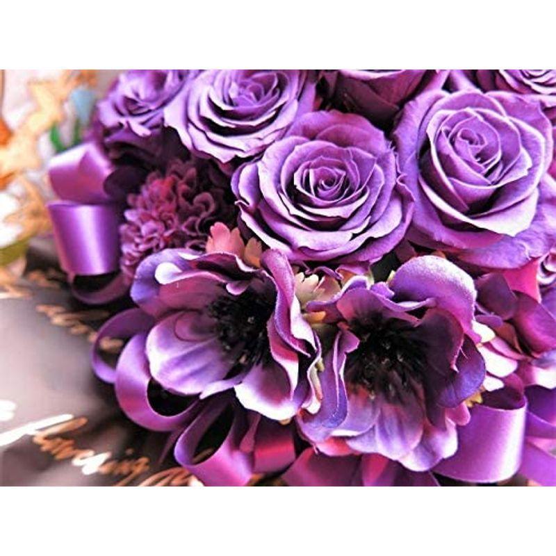 売り尽くし価格 古希お祝い 70歳 花束風ギフト 紫バラ プリザーブドフラワー入りギフト クリアーケース付き ケース 30 最新の激安 Platform Filters 9 Devl2 Com