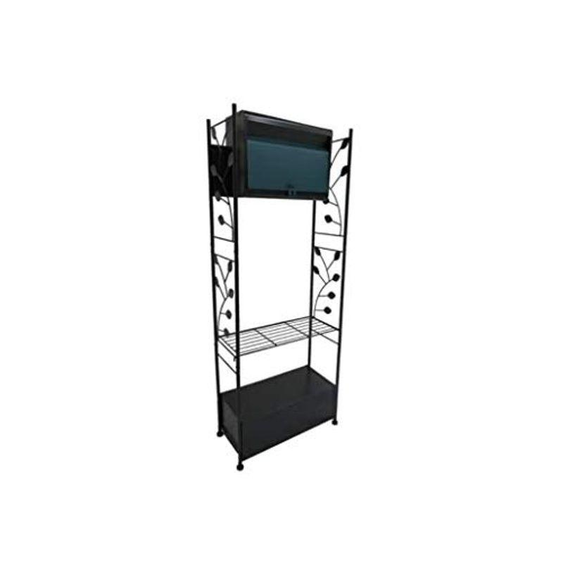 グリーンライフ(GREEN LIFE) ポストスタンドセット PS01LFFH50(MB/GR) 玄関先を華やかに演出 奥行23×高さ123