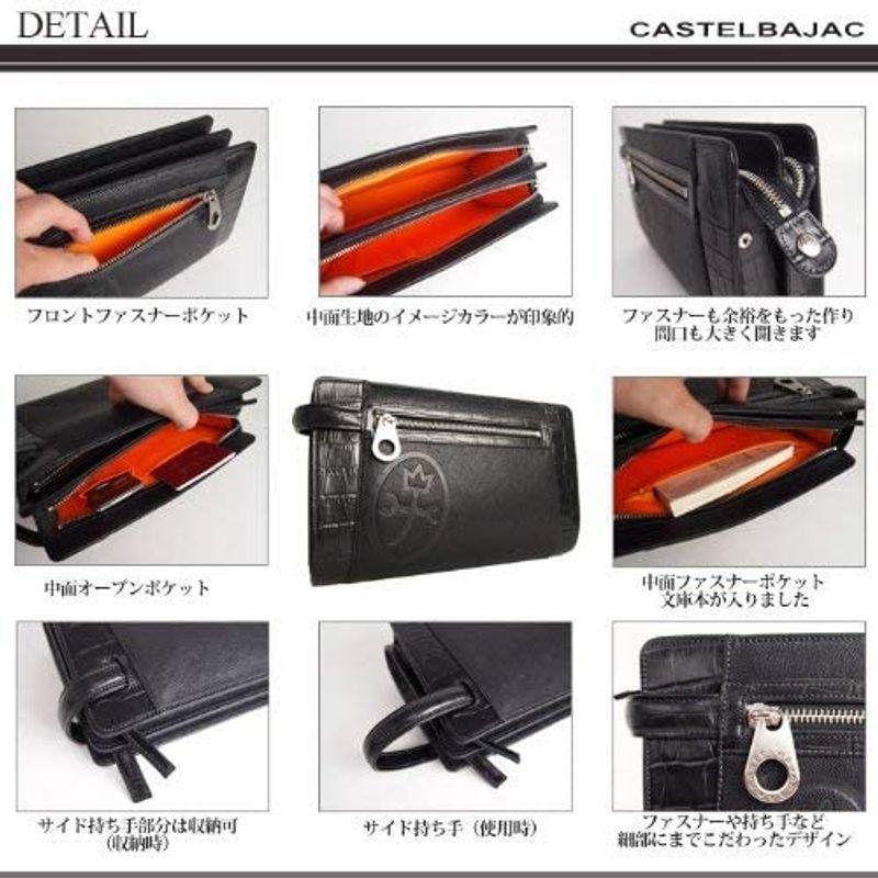 限定品 カステルバジャック castelbajac コングル セカンドバッグ チョコ ポーチ Wファスナー 054204 【2386261028】(13225円)