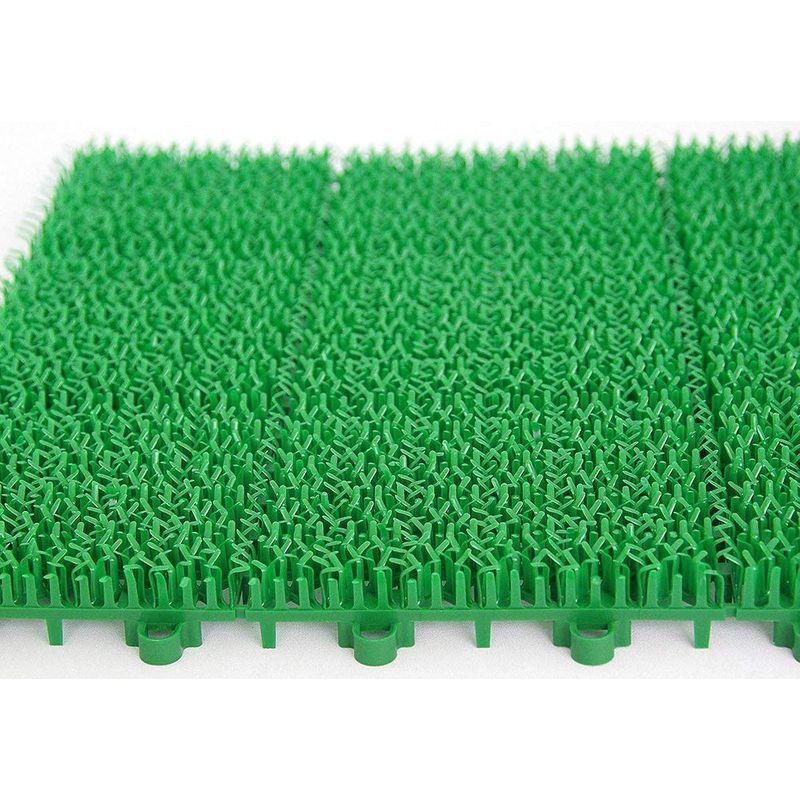 日本製 人工芝 若草ユニット E-V グリーン 60枚セット 人工芝 若草ユニット グリーン 60枚セット