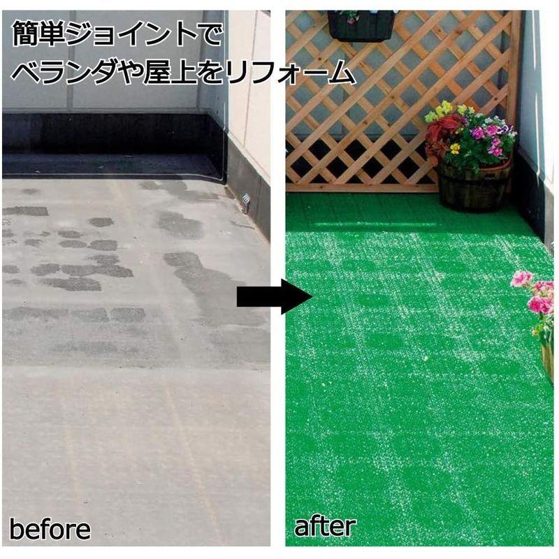 日本製 人工芝 若草ユニット E-V グリーン 60枚セット 人工芝 若草ユニット グリーン 60枚セット