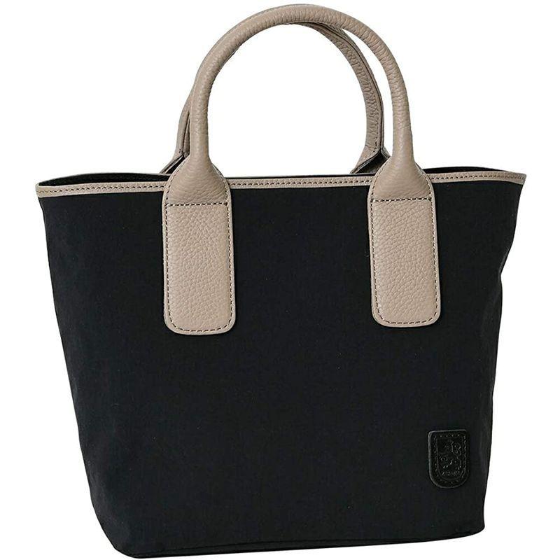 ラヘラ L-255 本革×ナイロン ハンドバッグ イタリアンレザー レディース グレージュ 本革×ナイロン ハンドバッグ イタリアンレザー レディース グレージュ 　