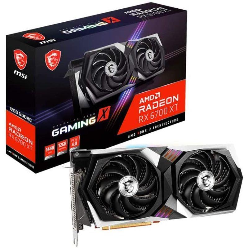 【２点セット】 MSI Radeon RX 6700 XT GAMING X 12G グラフィックスボード VD7601 【U9128808248】(32657円)