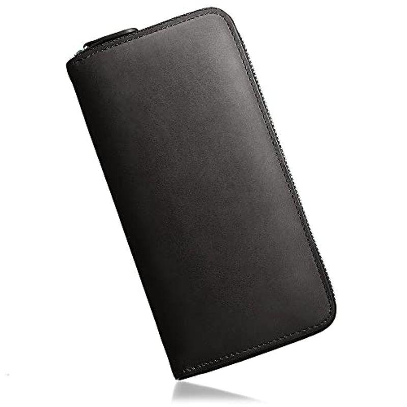 グレヴィオ GLEVIO(グレヴィオ) イタリアンレザー 財布 長財布 本革 エルバマット ラウンドファスナー YKKファスナー メンズ ブ : [グレヴィオ] イタリアンレザー 財布 長財布 本革