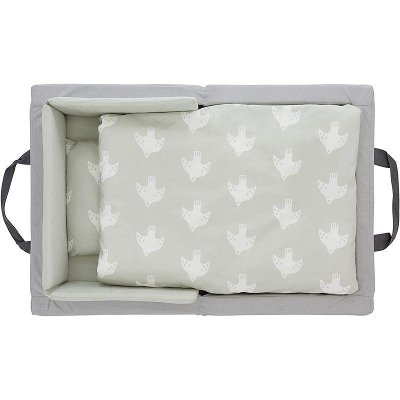 カトージ 抗菌・抗ウイルス加工生地使用 折りたたみベビーミニ布団(グレー) 05125 抗菌 抗ウイルス加工生地使用 折りたたみベビーミニ布団 グレー