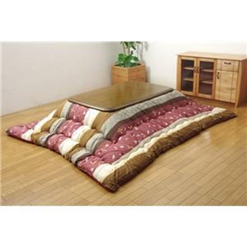 和柄 こたつ布団 長方形特大 掛け単品 ローズ 約205×315cm ds-1725231