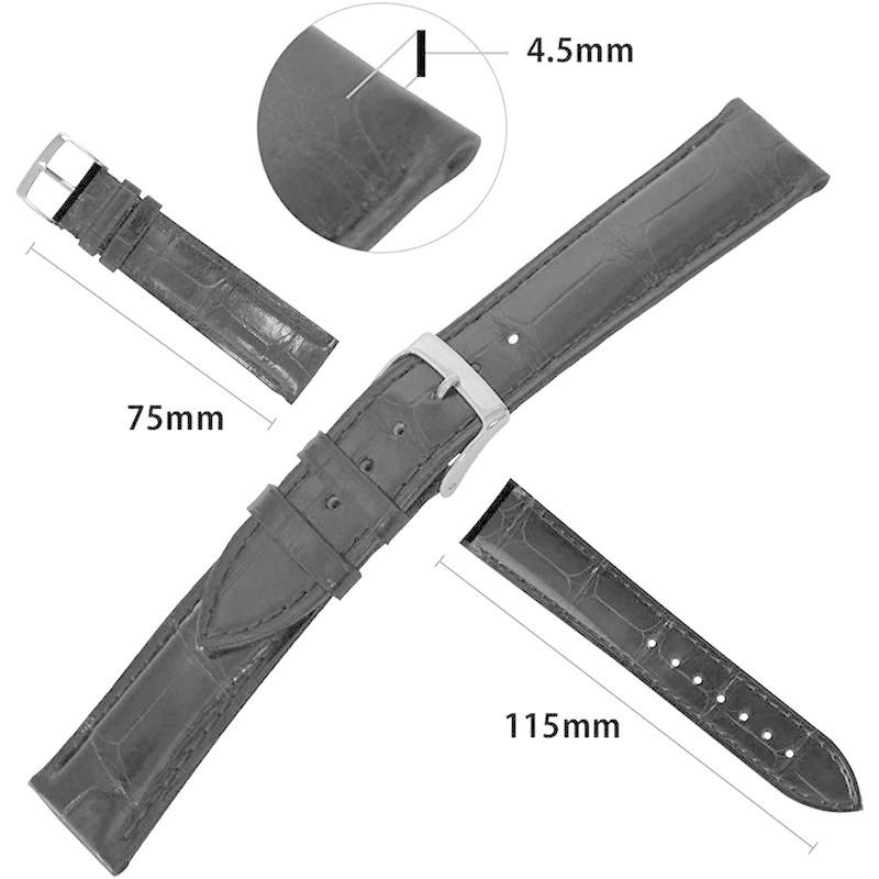 ウルトラ！ CASSISカシス ワニ革 時計ベルト 裏面防水 ADONARA CAOUTCHOUC SHINY アドナラカウチックシャイニー 18mm 【Z3578050498】(19831円)