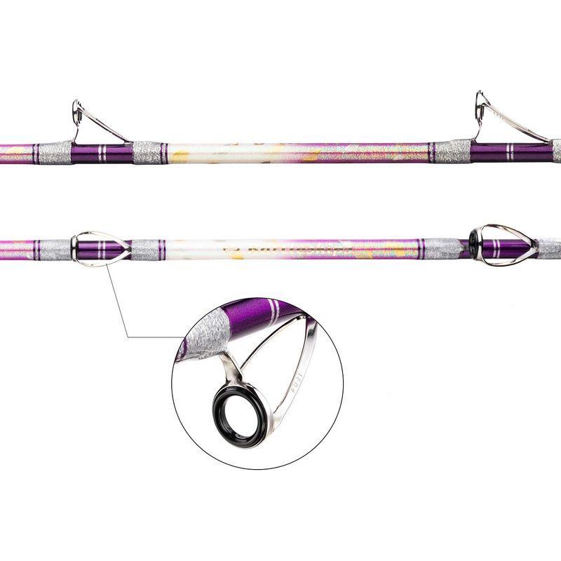 本日価格！！ バトルシップス 総糸巻 230-100号 シャイニーパープル ワラサ シマアジ 大鯛 青物 オオダイ 無垢 ソリッドグラス ロード 船竿 B 【OCQ5655282660】(20231円)