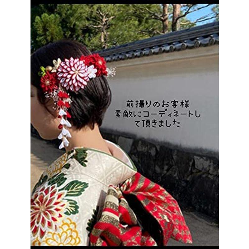 Lulus ルルズ つまみ細工門出を祝う髪飾り成人式 結婚式 和装 ヘッドドレス 卒業式 髪飾り 美つまみ細工門出を祝う髪飾り Lulu 　 ルルズ つまみ細工門出を祝う髪飾り成人式 結婚式 和装 ヘッドドレス 卒業式 髪飾り 美つまみ細工門出を祝う髪飾り Lulu ダリア 5cm ×2