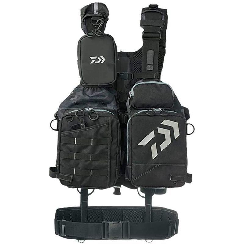 早い者勝ち訳あり！ ダイワ(DAIWA) フィッシングベスト ベンチクールゲームベストIV ブラックカモ フリー DF-6109 【G3894546709】(21586円)