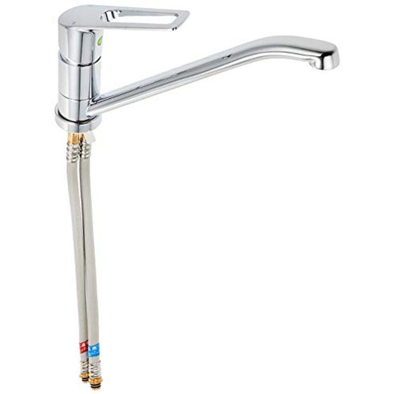 KVK 流し台用シングルレバー混合水栓（すっきり先端・ｅレバー） KM5211TEC