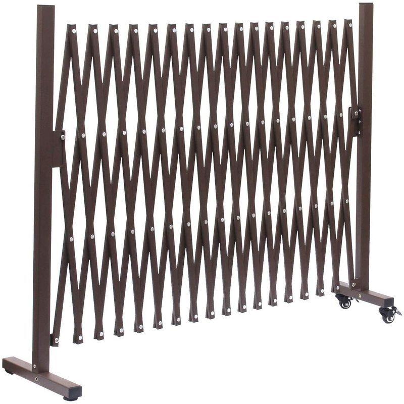 アルマックス(Almax) アルミ伸縮フェンスキャスター付き(ブラウン) 高さ1m×幅5m QXG-1050N 1台 Almax アルミ伸縮フェンスキャスター付き ブラウン 高さ1m×幅5m QXG 1050N 1台