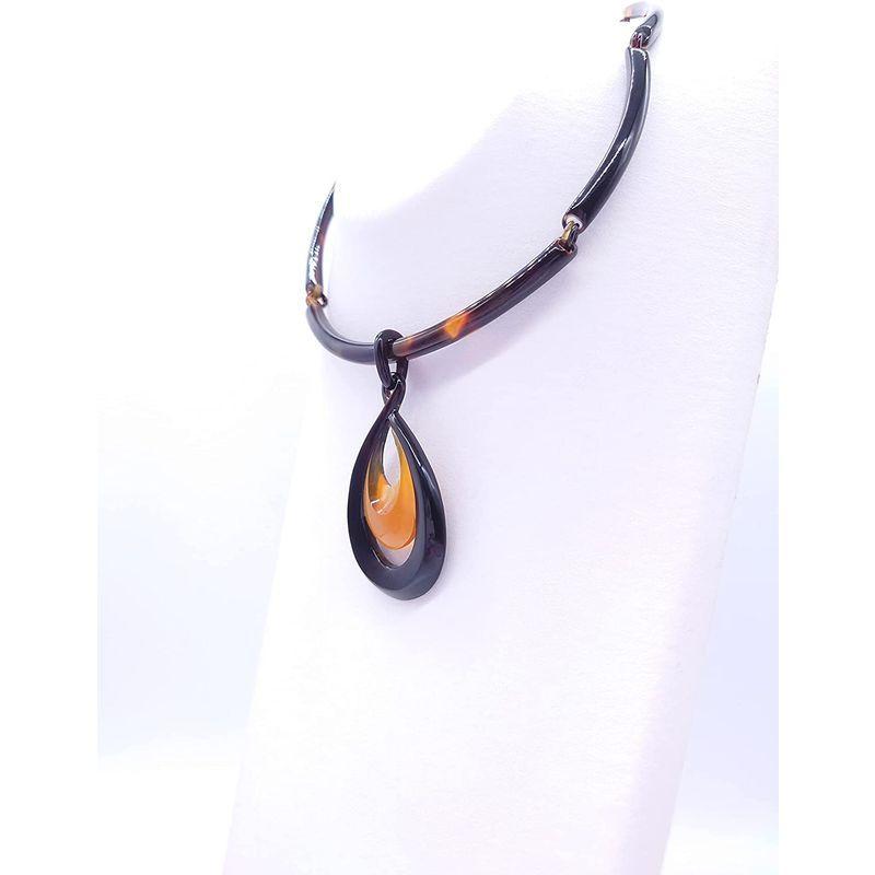 早い者勝ち訳あり！ 天然工房 べっこう屋さん 本べっ甲 バラフ 白甲 デザイン ペンダント ネックレス （pe-034） 【ZY1043611984】(37334円)