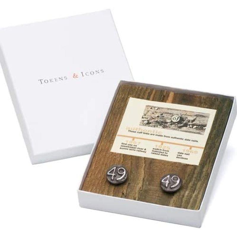 TOKEN & ICONS ビンテージ ナンバーネイル 釘 30 カフス カフスボタン ti0014 ICONS ビンテージ ナンバーネイル 釘 カフス カフスボタン ti0014 　