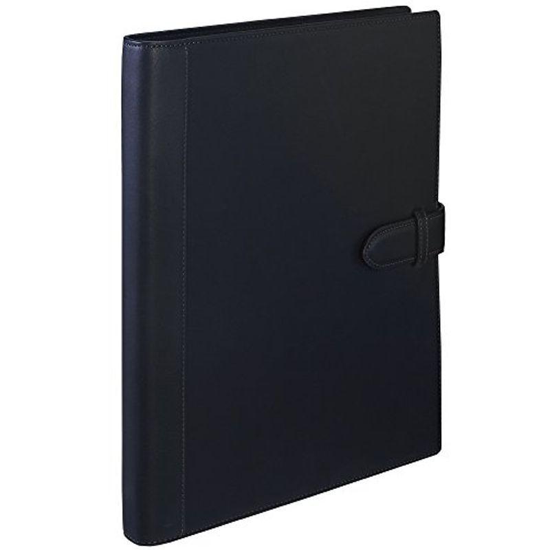 マルマン ルーズリーフ バインダー A4 ソメス 高級本革 30穴 ブラック F15-05