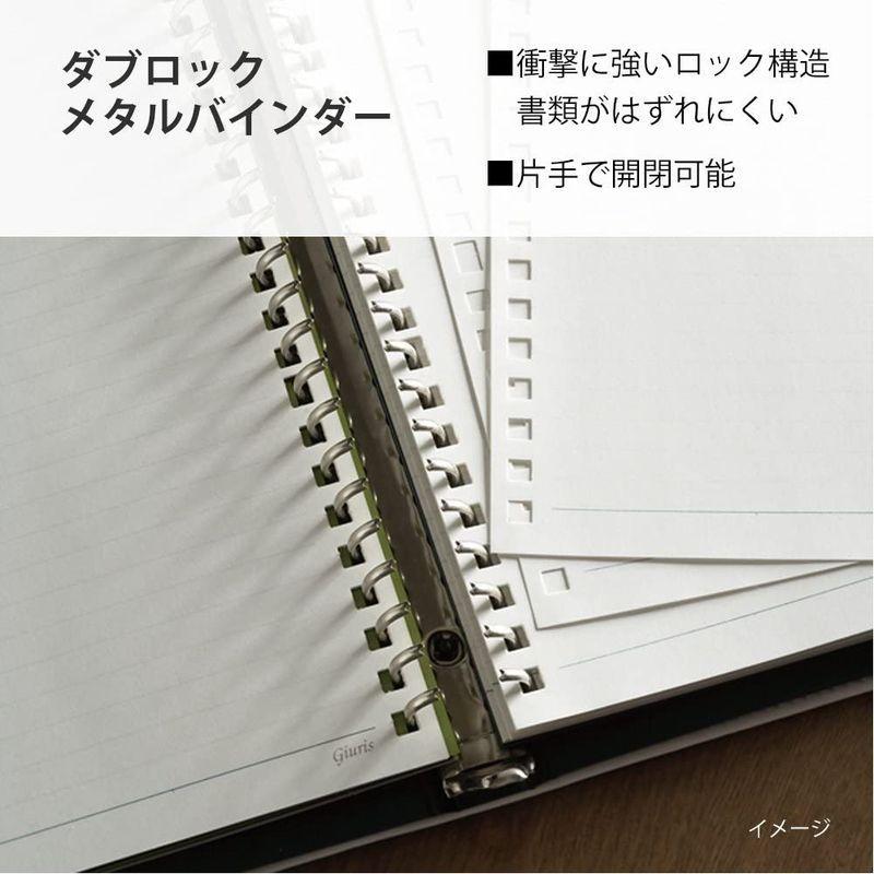 マルマン ルーズリーフ バインダー A4 ソメス 高級本革 30穴 ブラック F15-05 バインダー A4 30穴 ルーズリーフ ソメス 高級本革 ブラック F15 サイズ
