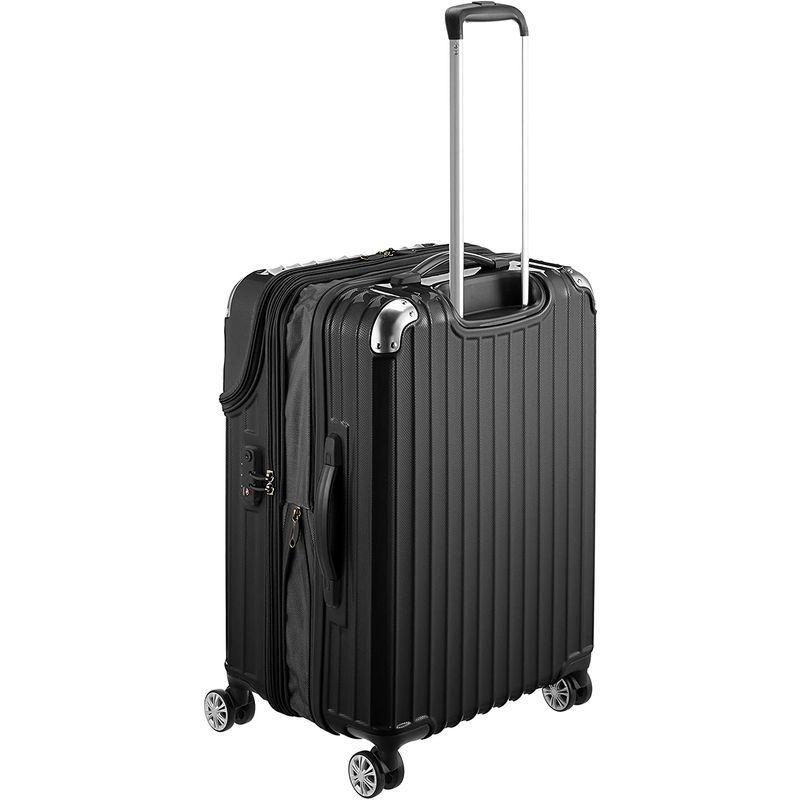 トラベリスト スーツケース ジッパー トップオープン モーメント 拡張機能付き 61L 64 cm 4.3kg ブラックカーボン 61L スーツケース ジッパー トップオープン モーメント 拡張機能付き cm 3kg ブラックカーボン ファスナー