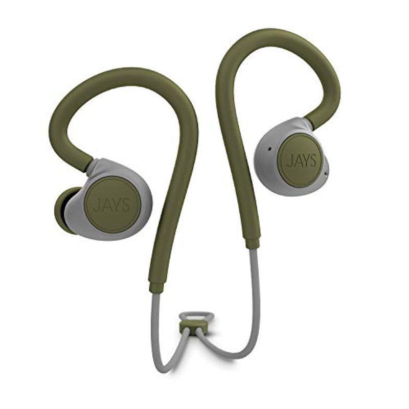 JAYS m-Six Wireless スポーツ用ワイヤレスイヤホン (Bluetooth 5.0/IPX4防滴/急速充電/Qualcomm