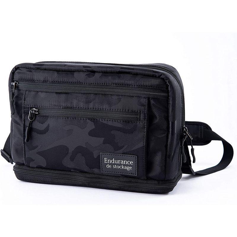 Endurance シューティングマルチ カメラバッグ ショルダーバッグ レンズ交換用バッグ 大容量 望遠レンズ おしゃれ (ブラック迷彩 シューティングマルチ カメラバッグ ショルダーバッグ レンズ交換用バッグ 大容量 望遠レンズ おしゃれ ブラック迷彩
