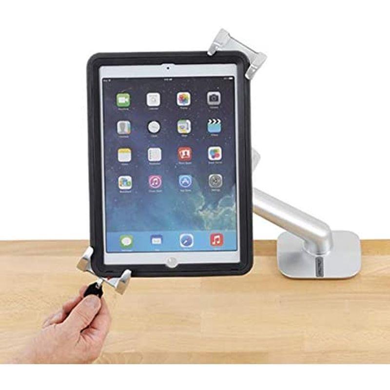 エルゴトロン タブレット用クレードル 施錠付き 7.9~13インチ(2.3kg)まで対応 45-460-026 タブレット用クレードル 施錠付き 13インチ 3kg まで対応