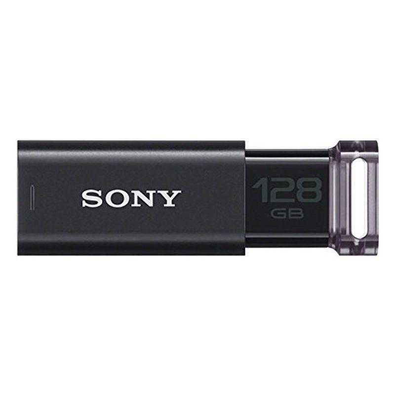 【30％OFF】 128GB USB3.0 USBメモリ ソニー ブラック 国内正規品 USM128GUB キャップレス USBメモリ