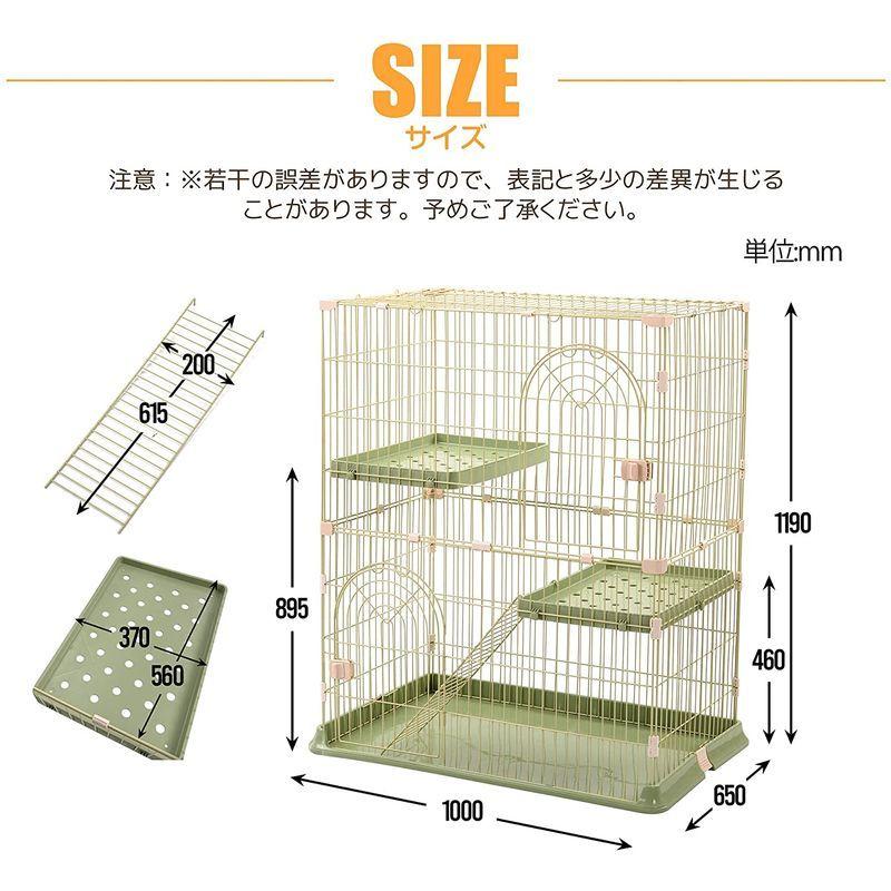 Freeberty 猫 ケージ キャットケージ 2段 猫ゲージ おしゃれ キャットハウス ネコ ハウス 多段 留守番 保護 脱走防止 多頭飼 猫 ケージ キャットケージ 2段 猫ゲージ おしゃれ キャットハウス ネコ ハウス 多段 留守番 保護 脱走防止 多頭飼 　