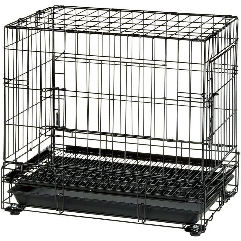 リッチェル プロフェッショナルペットケージ M ブラック 62.5×42.5×56cm プロフェッショナルペットケージ ブラック 5×42 5×56cm