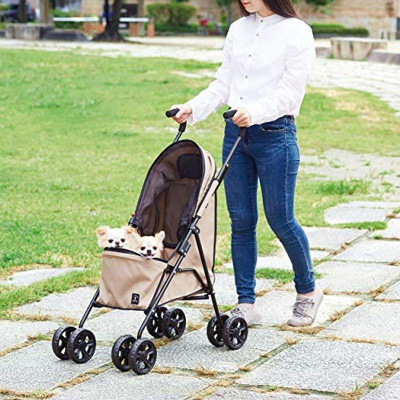 ペティオ (Petio) Porta ポルタ ドッグカート軽量アンブレラタイプ ベージュ(9913円)