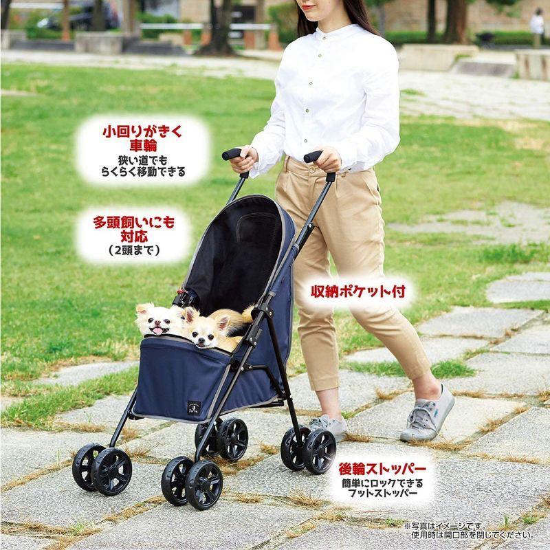 ペティオ (Petio) Porta ポルタ ドッグカート軽量アンブレラタイプ ネイビー Petio Porta ポルタ ドッグカート軽量アンブレラタイプ ネイビー