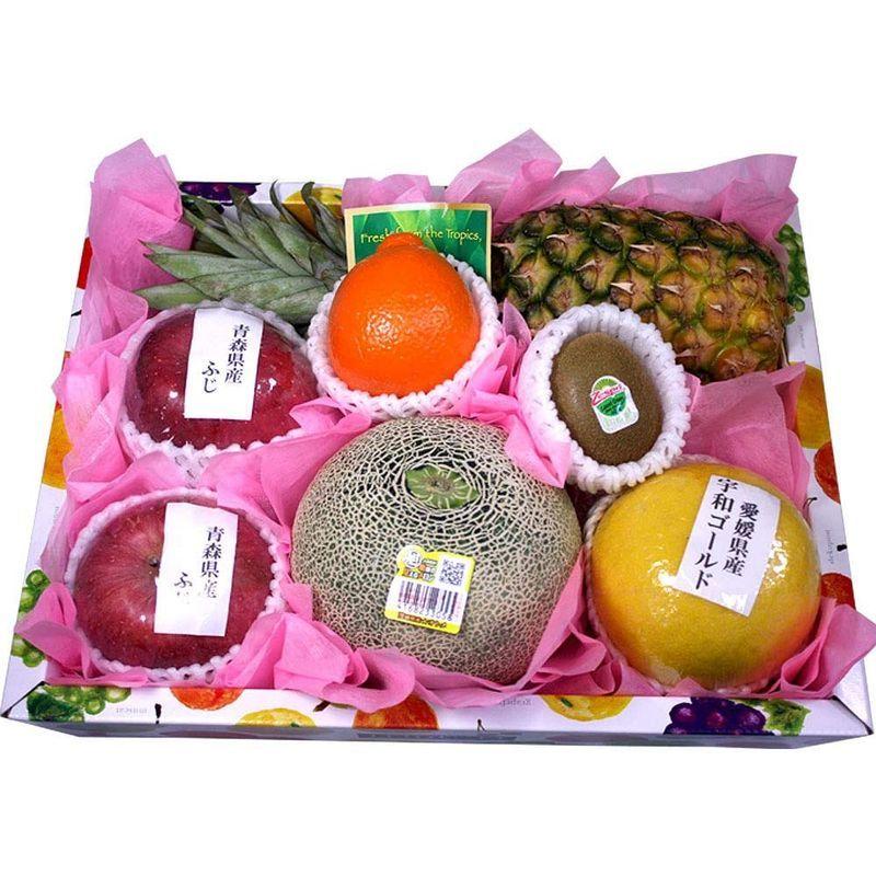超爆安 旬の果物 詰め合わせ Mサイズ 国産メロン1玉入り 日本 果物 ギフト フルーツギフト