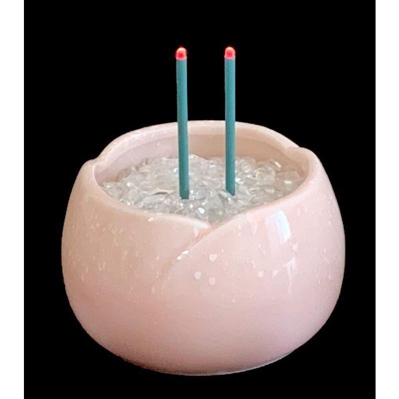 花蓮国産陶器仏具 やわらぎ さくら 5点 タイマー式LED組合せ LEDろうそく LED線香 仏花・3A天然水晶つぶ付き 10分自動消灯… 仏花 やわらぎ さくら 5点 タイマー式LED組合せ LEDろうそく LED線香 3A天然水晶つぶ付き 10分自動消灯…