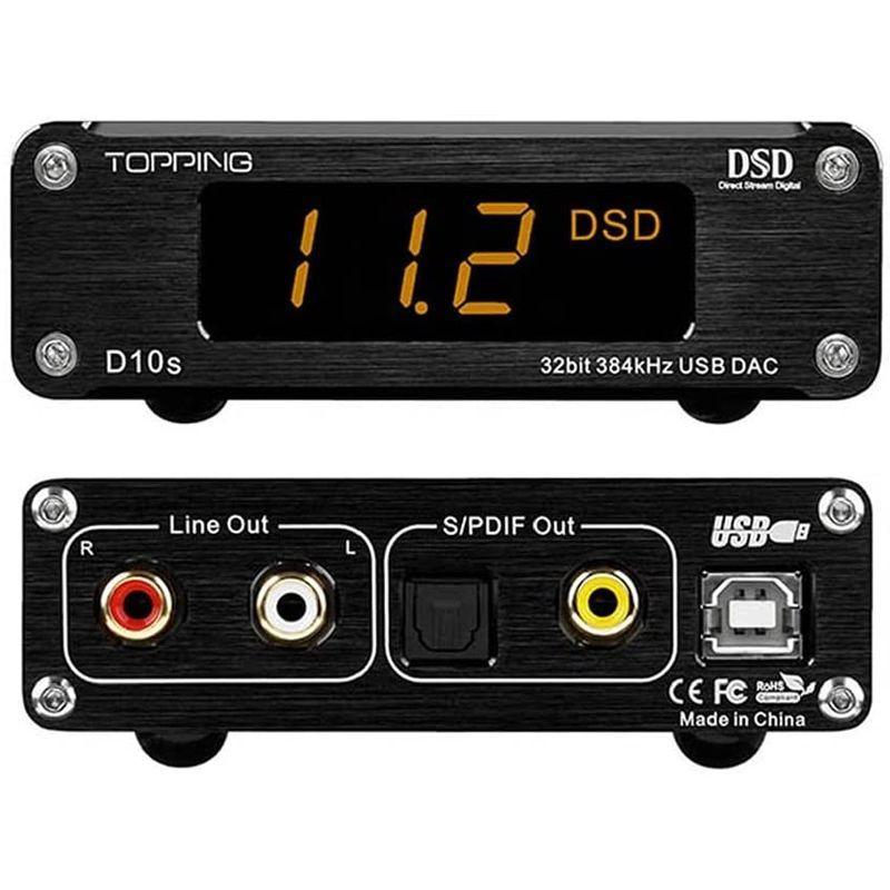 TOPPING D10s DAC Mini USB DAC XMOS XU208 ES9038Q2M DSD256 PCM 384kHz H DAC D10s Mini USB XMOS XU208 ES9038Q2M DSD256 PCM 384kHz D10sは