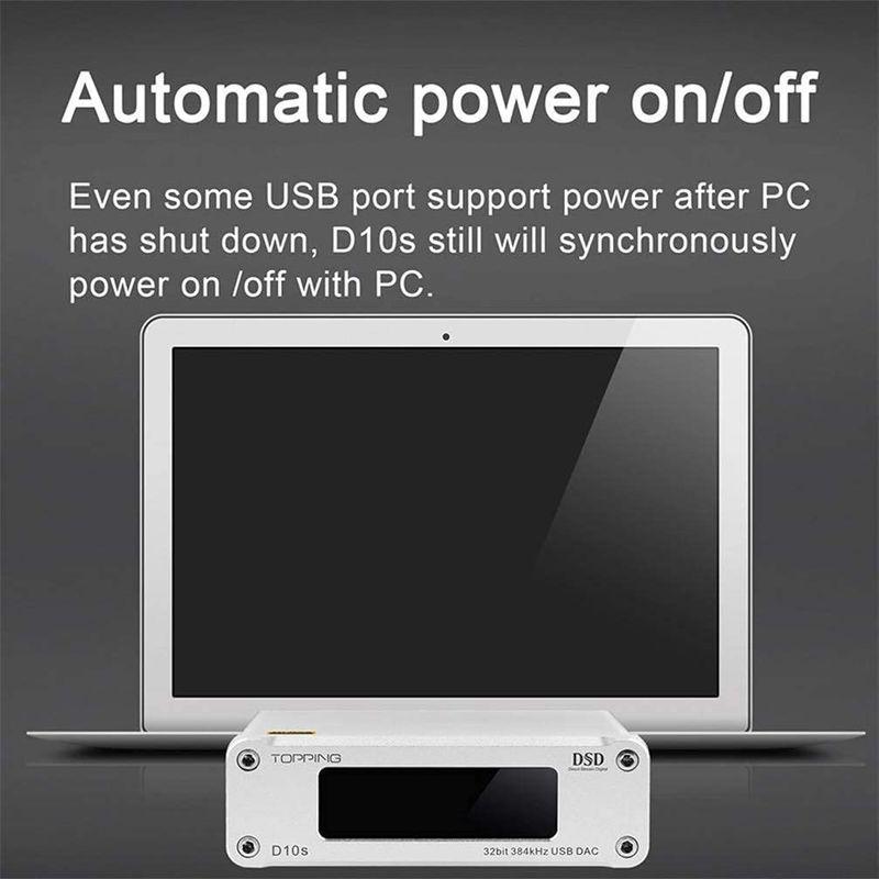 TOPPING D10s DAC Mini USB DAC XMOS XU208 ES9038Q2M DSD256 PCM 384kHz H DAC D10s Mini USB XMOS XU208 ES9038Q2M DSD256 PCM 384kHz D10sは