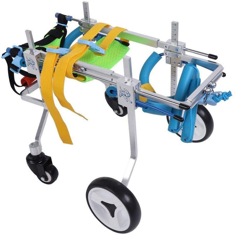 犬用歩行器 車椅子 ペット用 歩行器 4輪 犬用 車椅子 調節可能 障害者ペット/犬/猫用 後ろ足 ポータブル(XS) 車椅子 ペット用 歩行器 4輪 犬用 調節可能 障害者ペット/犬/猫用 後ろ足 ポータブル XS