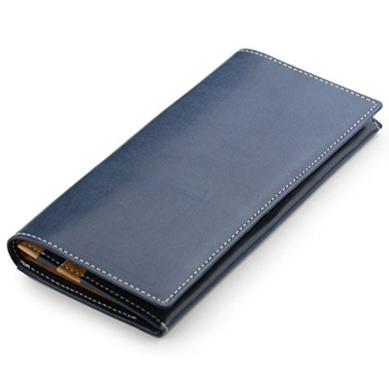 アビエス ABIES L.P. 日本製 栃木レザー 牛革 本革 長財布 ブルー