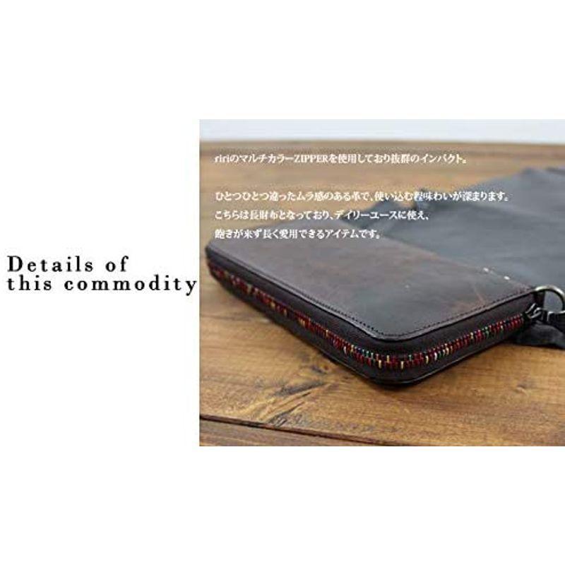 ソラチナ SW-38153 長財布 本馬革 (riri社製ジッパー) ホース メンズ キャメル SW 長財布 本馬革 riri社製ジッパー ホース メンズ キャメル