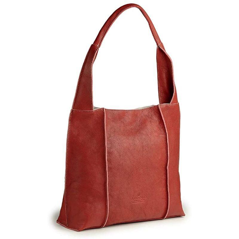 アルコロ ARCOLO 日本製 姫路レザー ワンハンドル セミショルダー トートバッグ … (テラコッタ) ARCOLO 日本製 姫路レザー ワンハンドル セミショルダー トートバッグ … テラコッタ 　