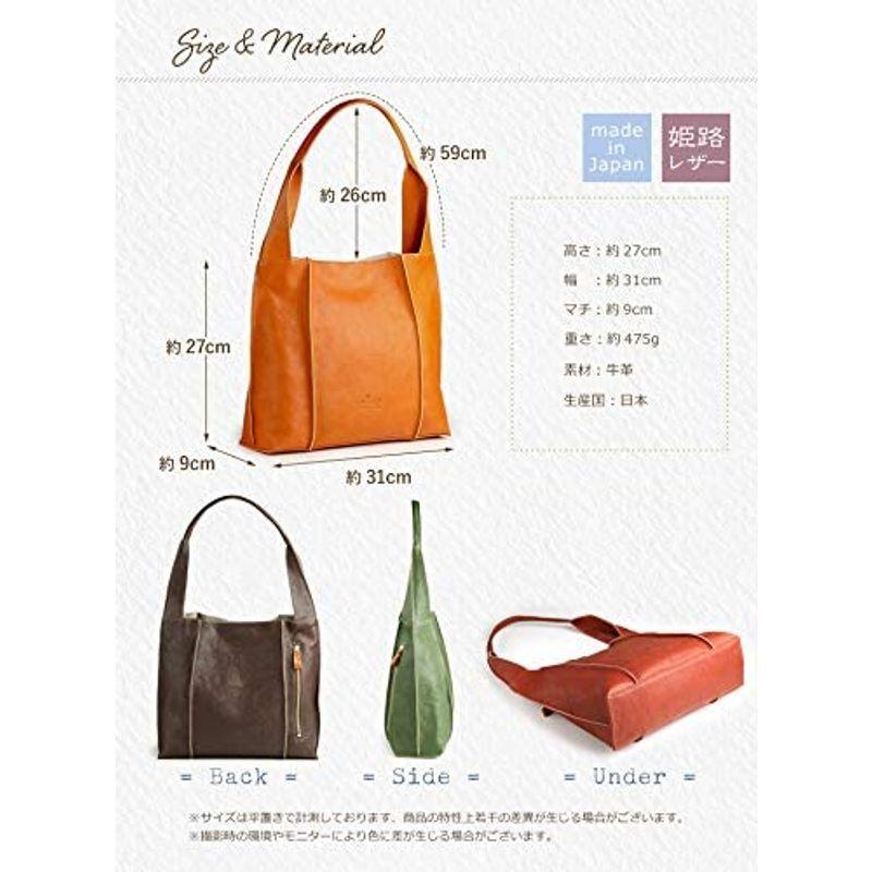 アルコロ ARCOLO 日本製 姫路レザー ワンハンドル セミショルダー トートバッグ … (テラコッタ) ARCOLO 日本製 姫路レザー ワンハンドル セミショルダー トートバッグ … テラコッタ 　