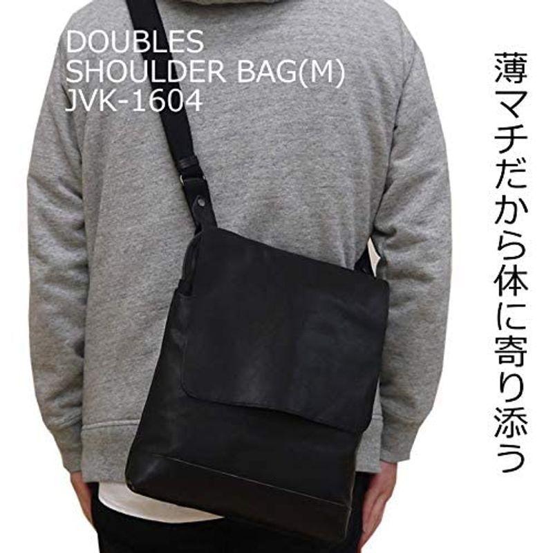 ダブルス ショルダーバッグ イタリアンソフトレザー A4 縦型 JVK-1604 メンズ ネイビー ネイビー ショルダーバッグ イタリアンソフトレザー A4 縦型 JVK メンズ