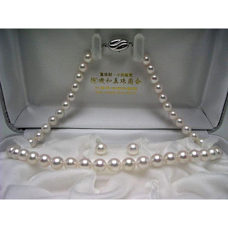 【希少品】 Isowa Pearl（伊勢志摩の真珠専門店 イソワパール） アコヤ真珠 ネックレス ピアス セット 7.5-8.0mm ホワイトピンク シ 【1388571094】(49675円)