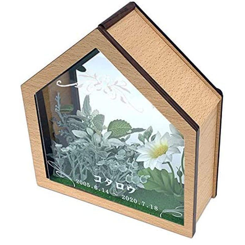 ペットメモリアルハウス リース フォトフレーム ペット仏具 (ナチュラル) リース フォトフレーム ペット仏具 ナチュラル 　 西暦